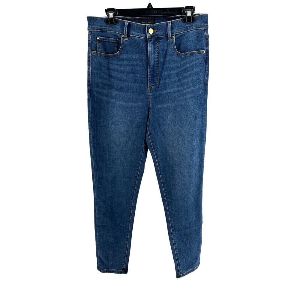 Ann Taylor Women's Medium Wash High Rise The Skinny Jeans Size 12